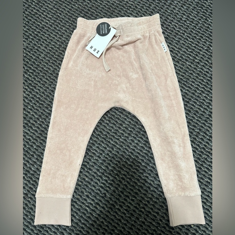 Huxbaby Pink Terry Pants